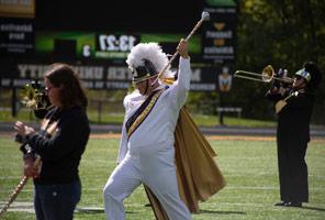 MU's Marching Band photo taken during homecoming weekend.